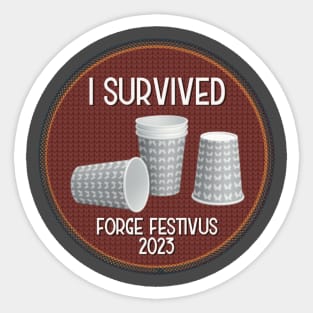 I Survived Forge Festivus 2023 Sticker